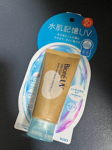 ビオレUV アクアリッチ ウォータリーホールドクリーム(水肌記憶UV)/ビオレ/日焼け止めクリームを使ったクチコミ(1枚目)