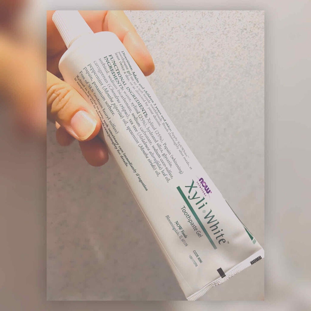 XyliWhite Toothpaste Gel Refreshmint/Now Foods/歯磨き粉を使ったクチコミ(2枚目)