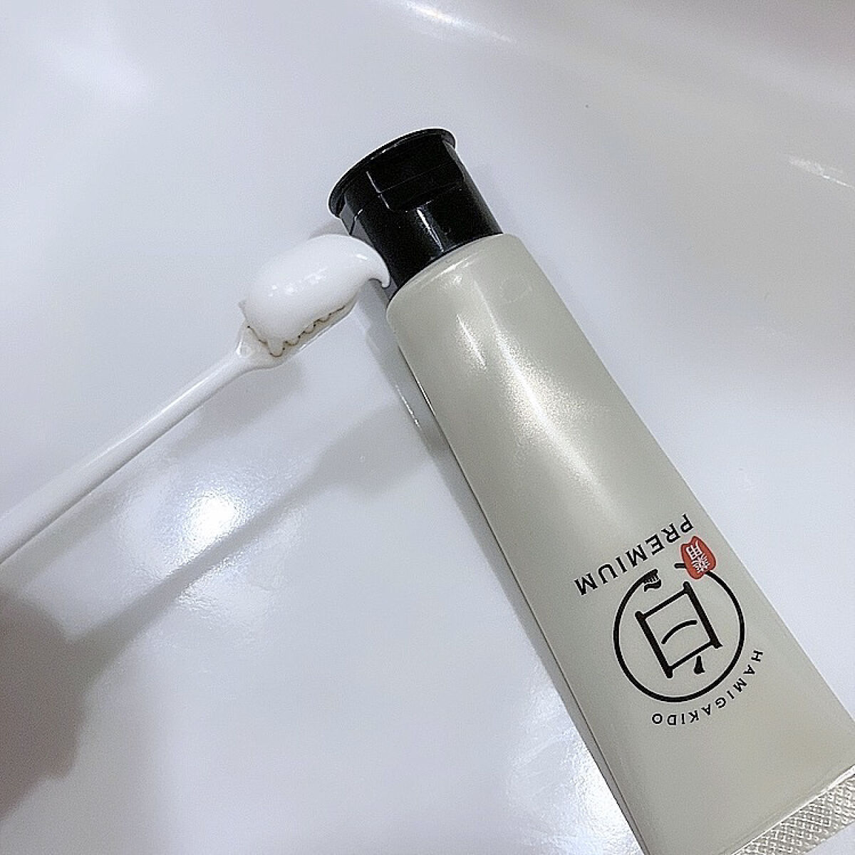 歯磨き堂 薬用ホワイトニングペースト プレミアム/歯磨き堂/歯磨き粉を使ったクチコミ（2枚目）