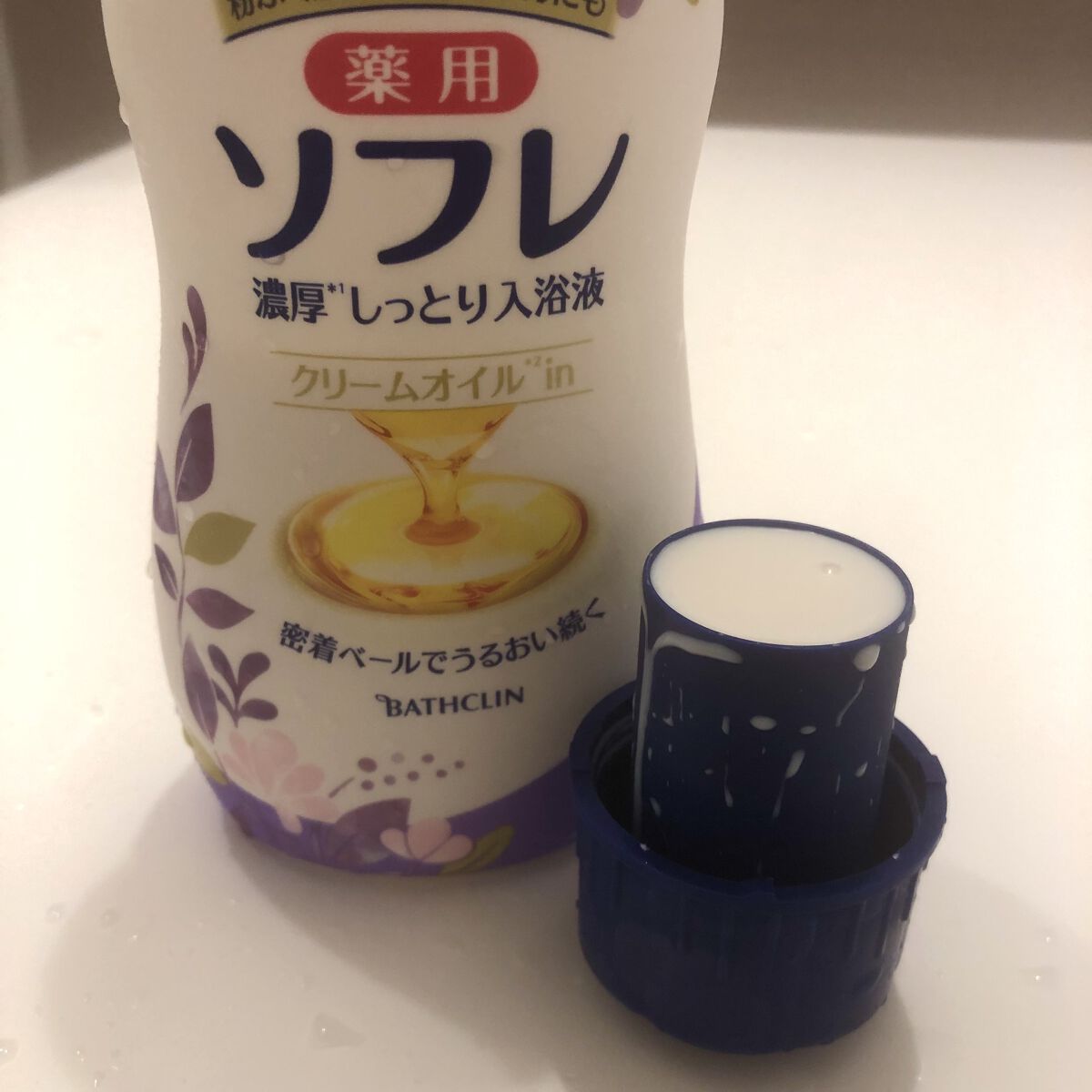 濃厚しっとり入浴液 ホワイトフローラルの香り/薬用ソフレ/保湿系入浴剤を使ったクチコミ（2枚目）