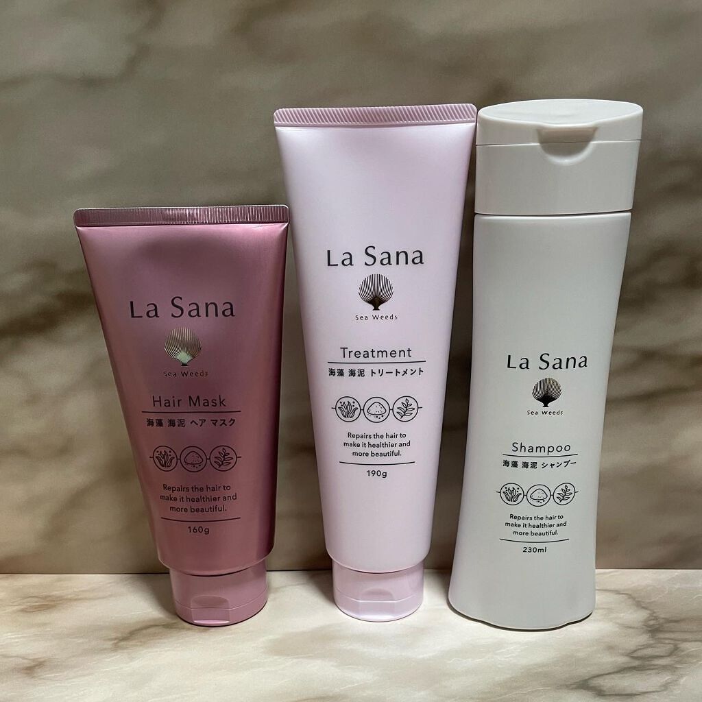 ラサーナ 海藻 海泥 シャンプー/トリートメント/ラサーナ/市販シャンプーを使ったクチコミ(5枚目)