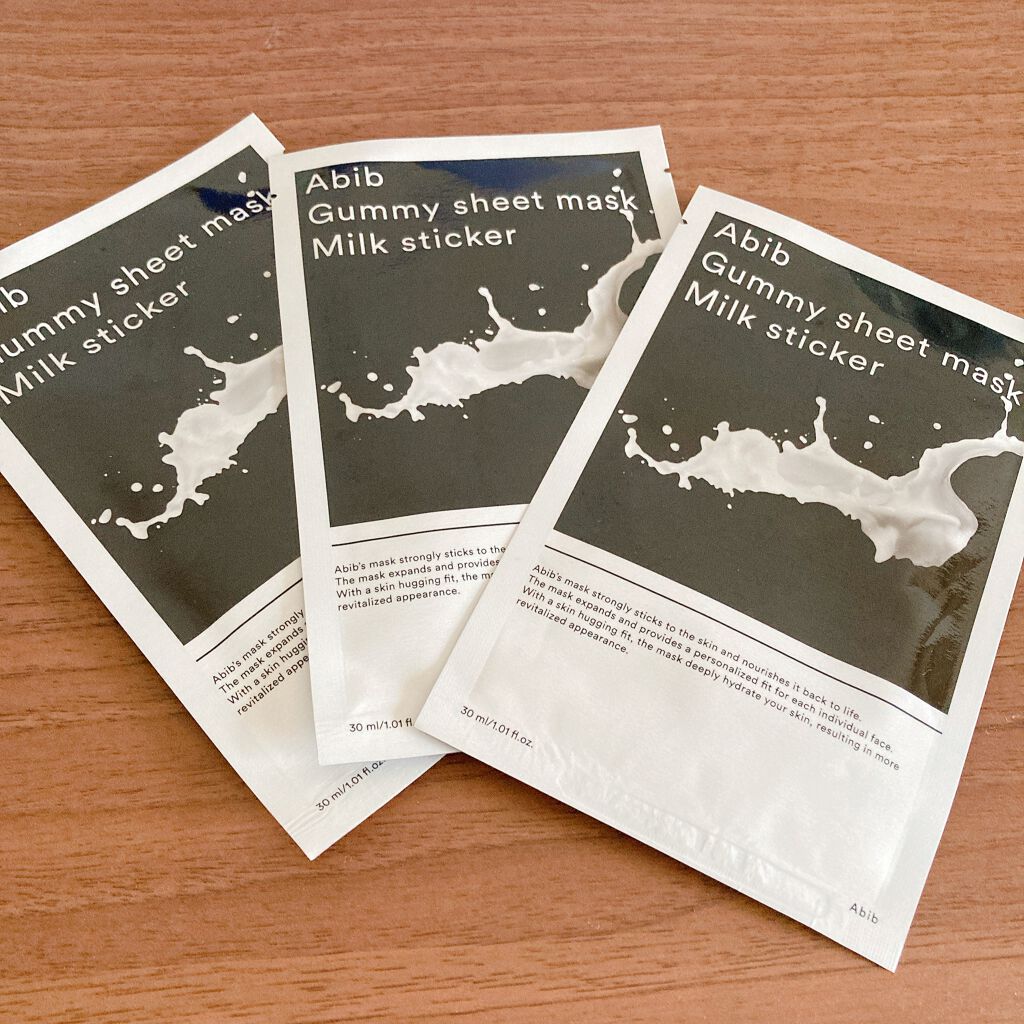 ガムシートマスク コラーゲン※10ミルク※11ステッカー/Abib /シートマスク・パックを使ったクチコミ(1枚目)