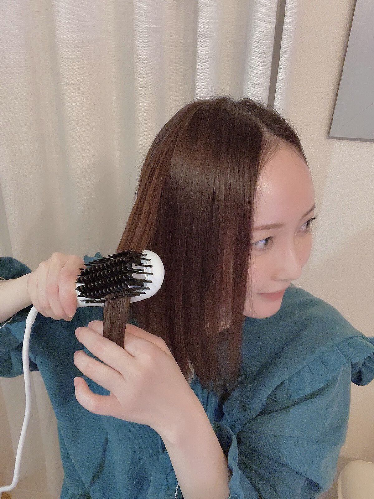 Agetuyaポータブルミニブラシアイロン（ポーチ付き）/ローネジャパン/ヒートブラシを使ったクチコミ（3枚目）