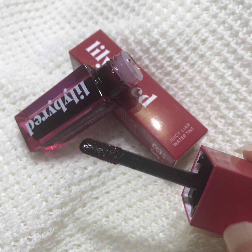 ジューシーライアー ウォーターティント/lilybyred/リップティントを使ったクチコミ（3枚目）