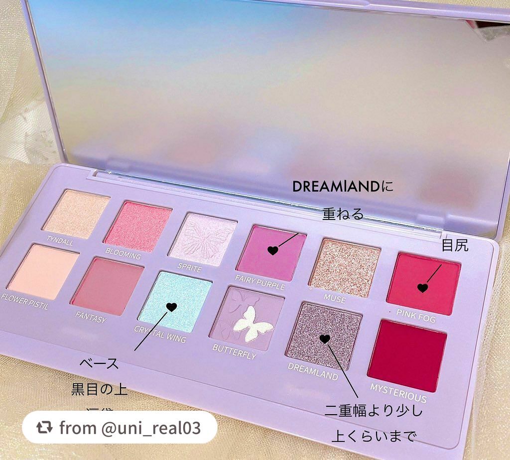 エクスプローラ12色 動物アイシャドウパレット/PERFECT DIARY/アイシャドウパレットを使ったクチコミ(2枚目)