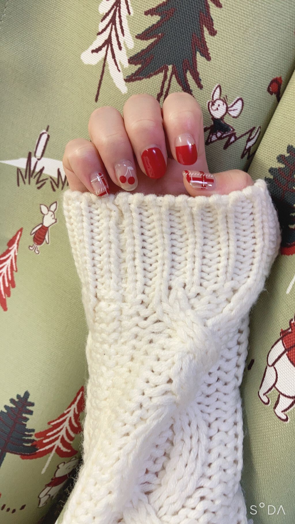 セミキュアジェルネイル(ハンド)/ohora/ネイルシールを使ったクチコミ(2枚目)