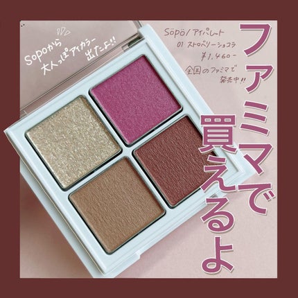 アイパレット/sopo/アイシャドウパレットを使ったクチコミ(1枚目)