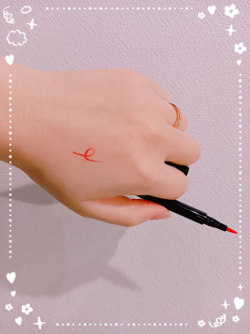 UR GLAM LIQUID EYELINER/U R GLAM/リキッドアイライナーを使ったクチコミ(2枚目)