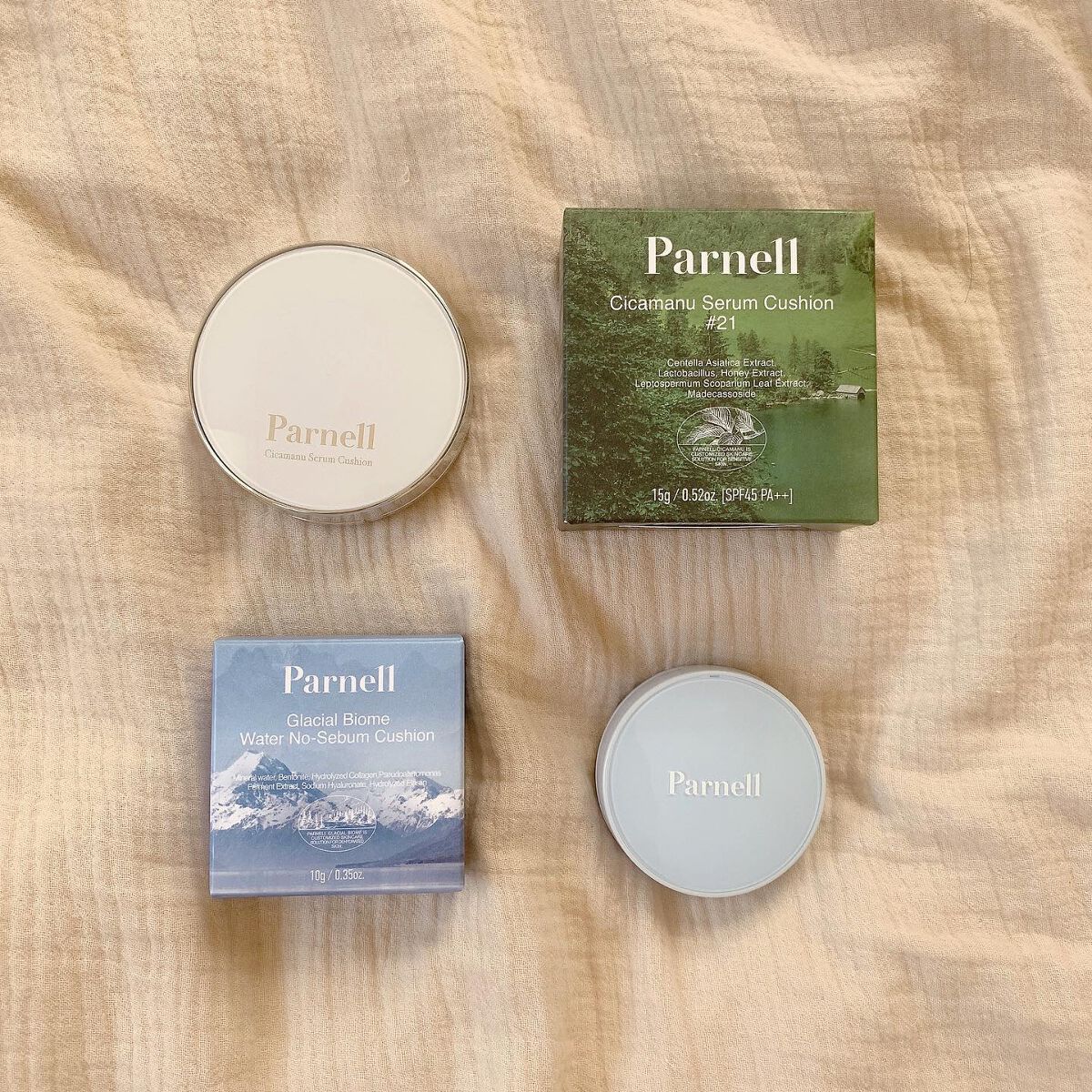 グラシアル　バイオーム　ウォーター　ノーセバム　クッション/parnell/クッションファンデーションを使ったクチコミ（1枚目）