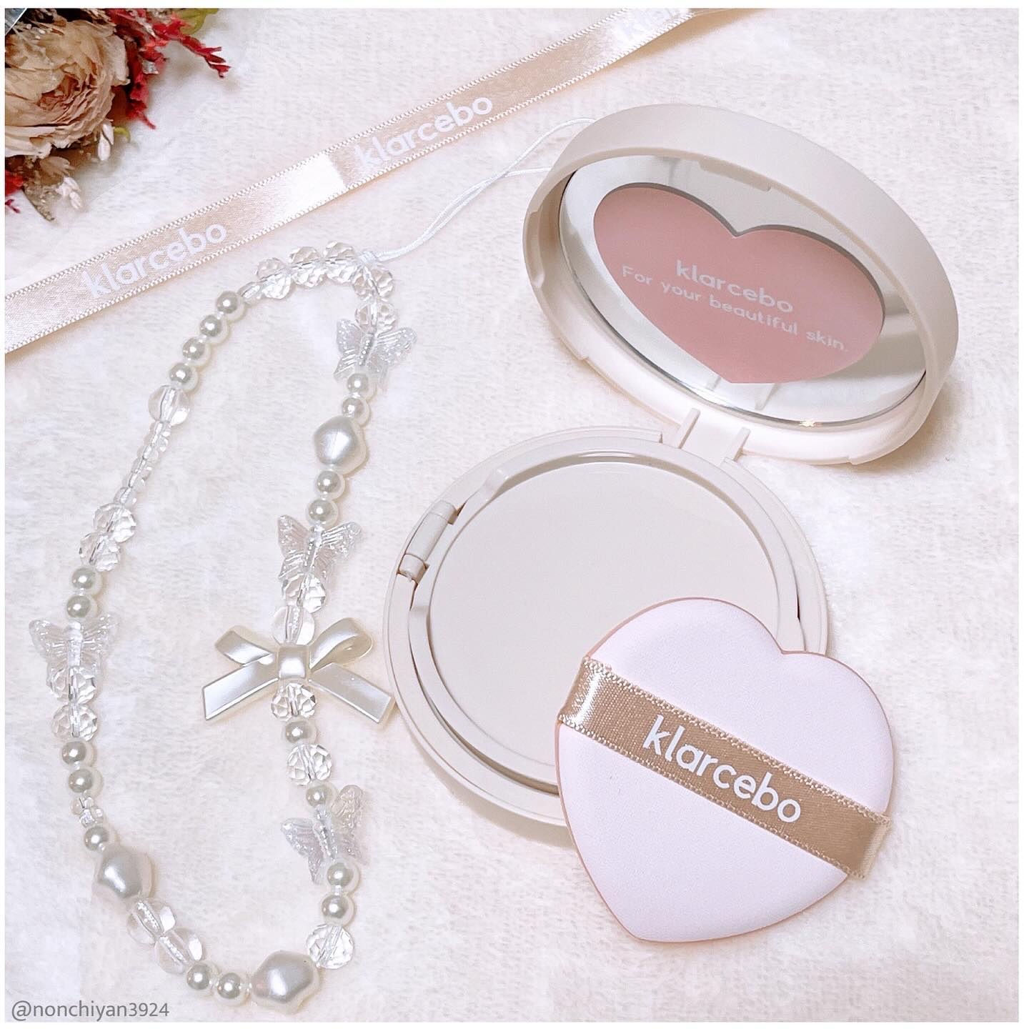 ハートシカクッション/klarcebo/クッションファンデーションを使ったクチコミ（2枚目）