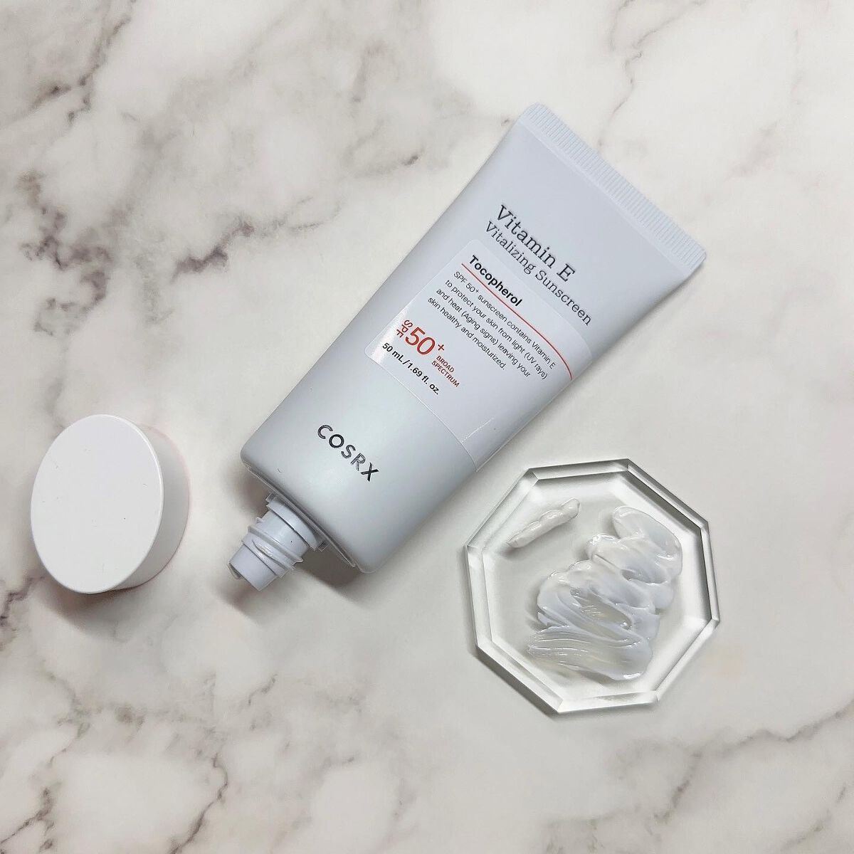 ビタミンEバイタライジングUVクリーム SFP50+/COSRX/日焼け止めクリームを使ったクチコミ(5枚目)