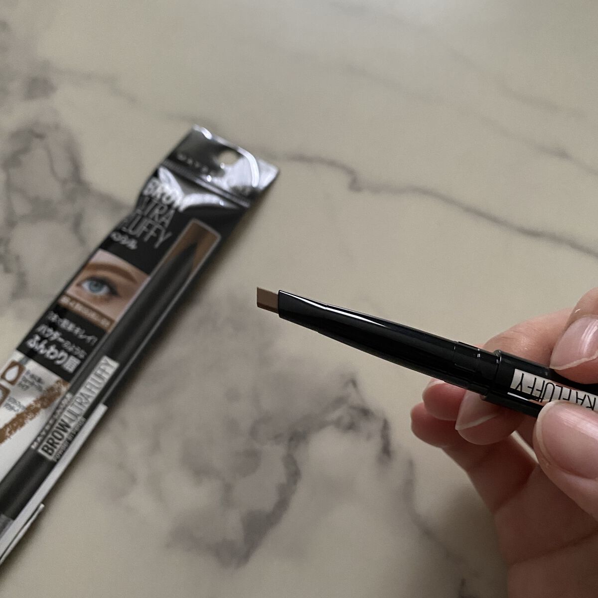 ファッションブロウ パウダーインペンシル N/MAYBELLINE NEW YORK/アイブロウペンシルを使ったクチコミ（2枚目）