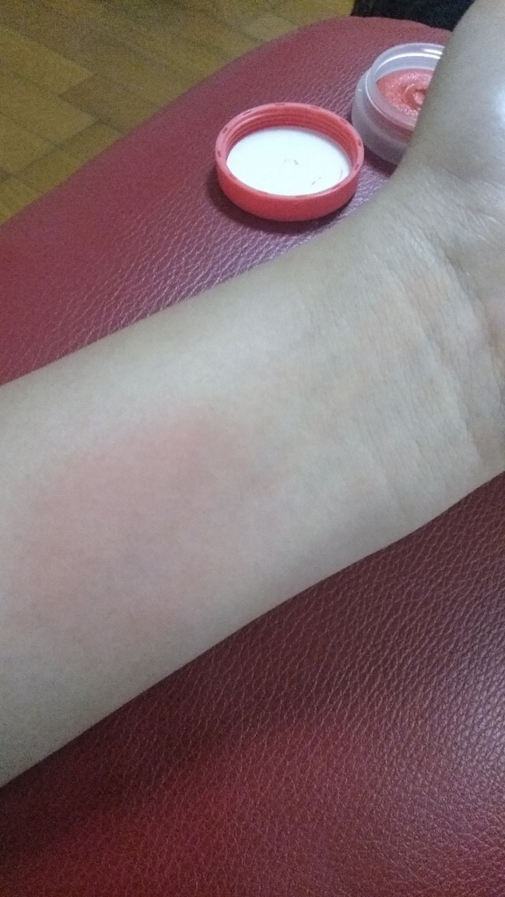 スフレチーク Souffle/DAISO/ジェル・クリームチークを使ったクチコミ(4枚目)