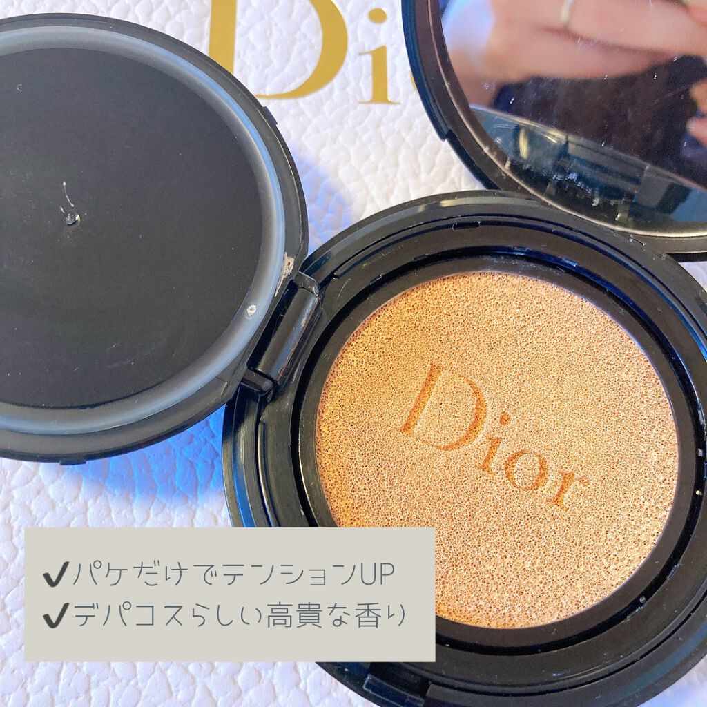 ディオールスキン フォーエヴァー クッション ディオールマニア エディション 0N ニュートラル/Dior/クッションファンデーションを使ったクチコミ（2枚目）