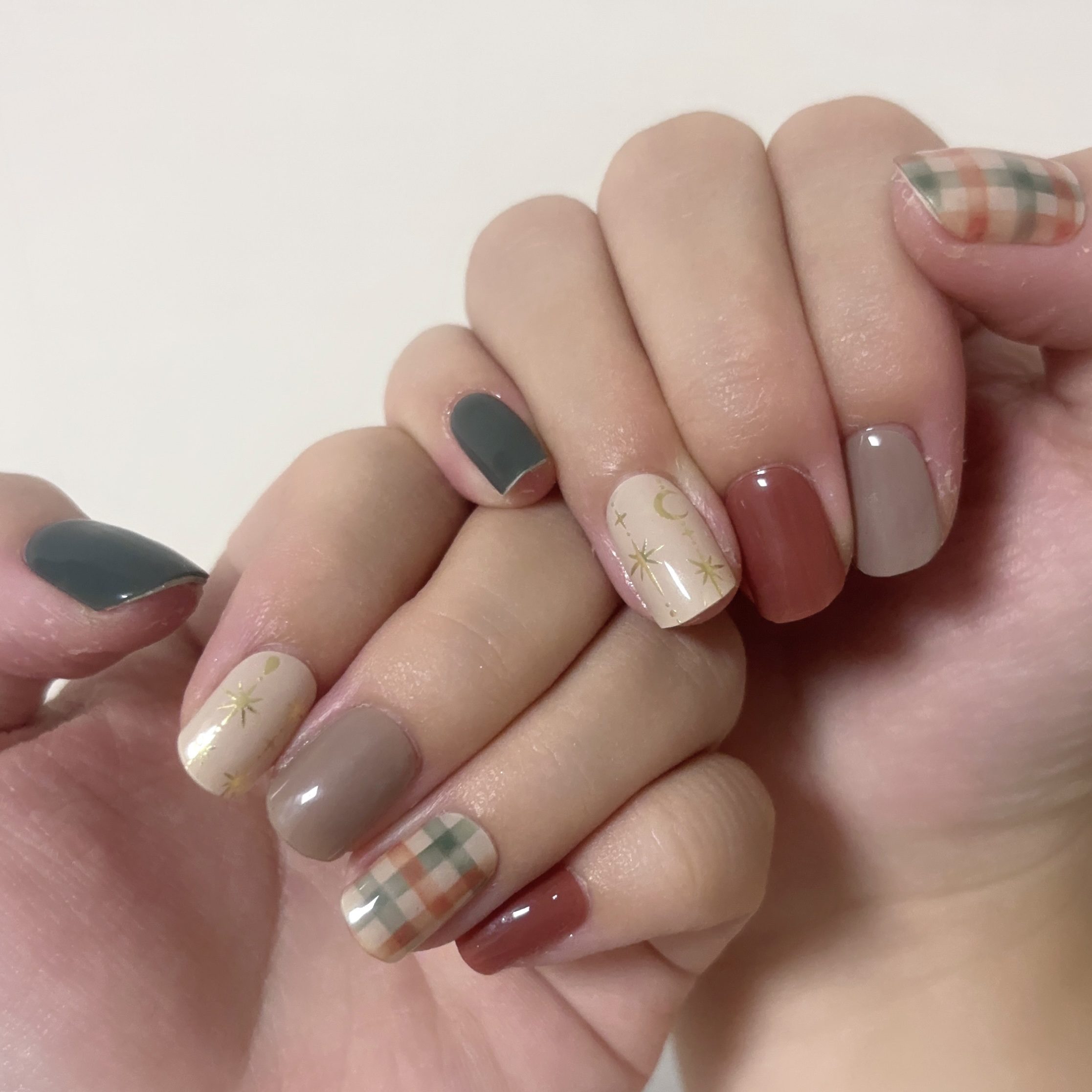 セミキュアジェルネイル（ハンド）/ohora/ネイルシールを使ったクチコミ（3枚目）