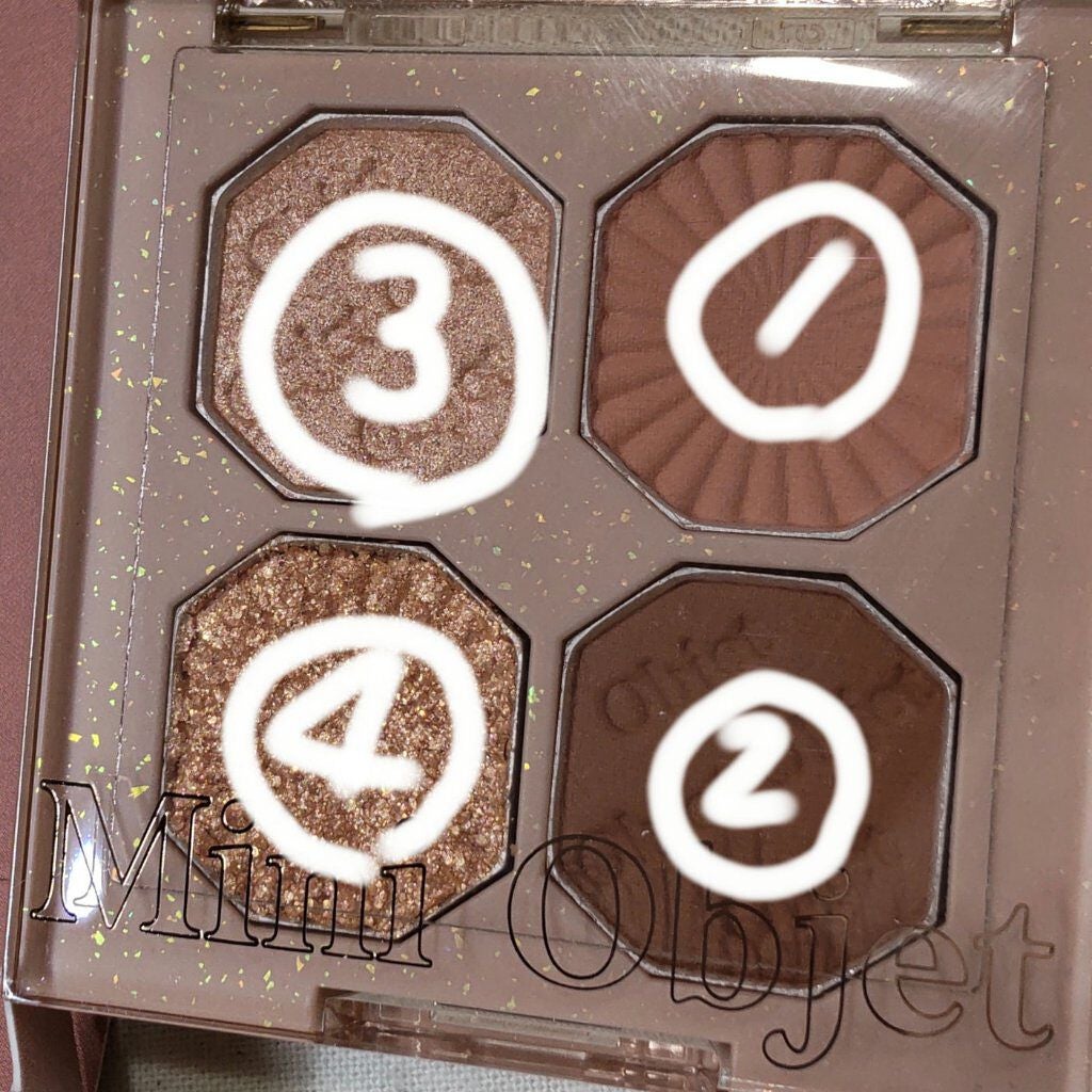 プレイカラーアイズ ミニオブジェ/ETUDE/アイシャドウパレットを使ったクチコミ(2枚目)