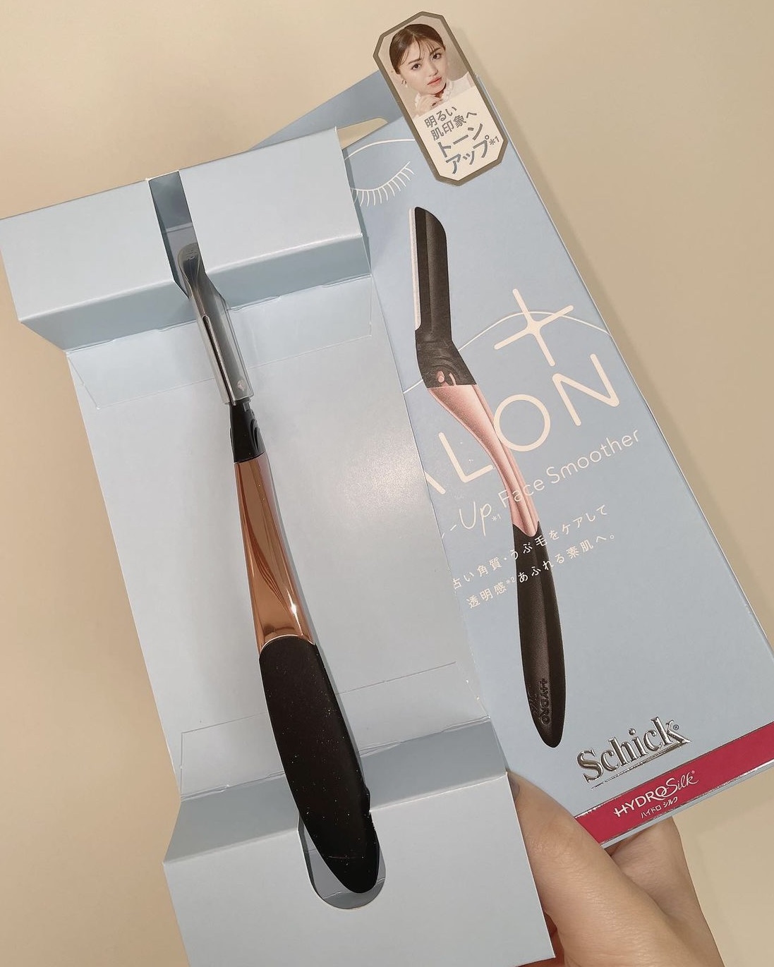 サロンプラス トーンアップ フェイススムーサー ホルダー（刃付き）/サロンプラス/シェーバーを使ったクチコミ（1枚目）