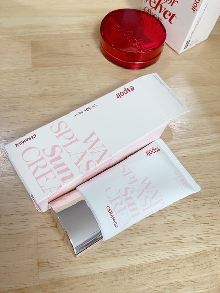 ウォータースプラッシュサンクリーム セラミド/espoir/日焼け止めクリームを使ったクチコミ(1枚目)