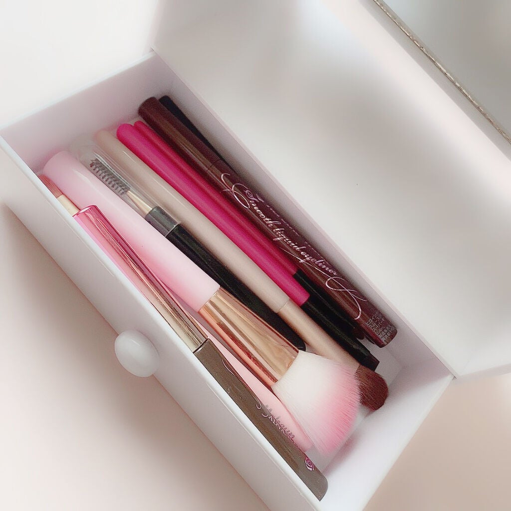 ドレッサー付きミラー/DAISO/その他化粧小物を使ったクチコミ(2枚目)