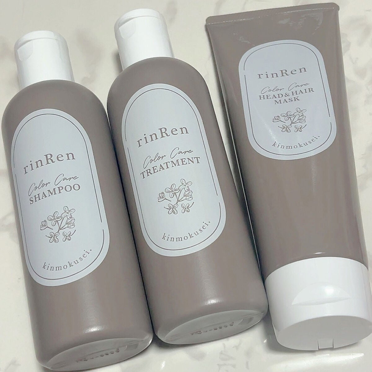 レメディアル カラーケア シャンプー&トリートメント キンモクセイ/rinRen(凛恋)/市販シャンプーを使ったクチコミ(5枚目)