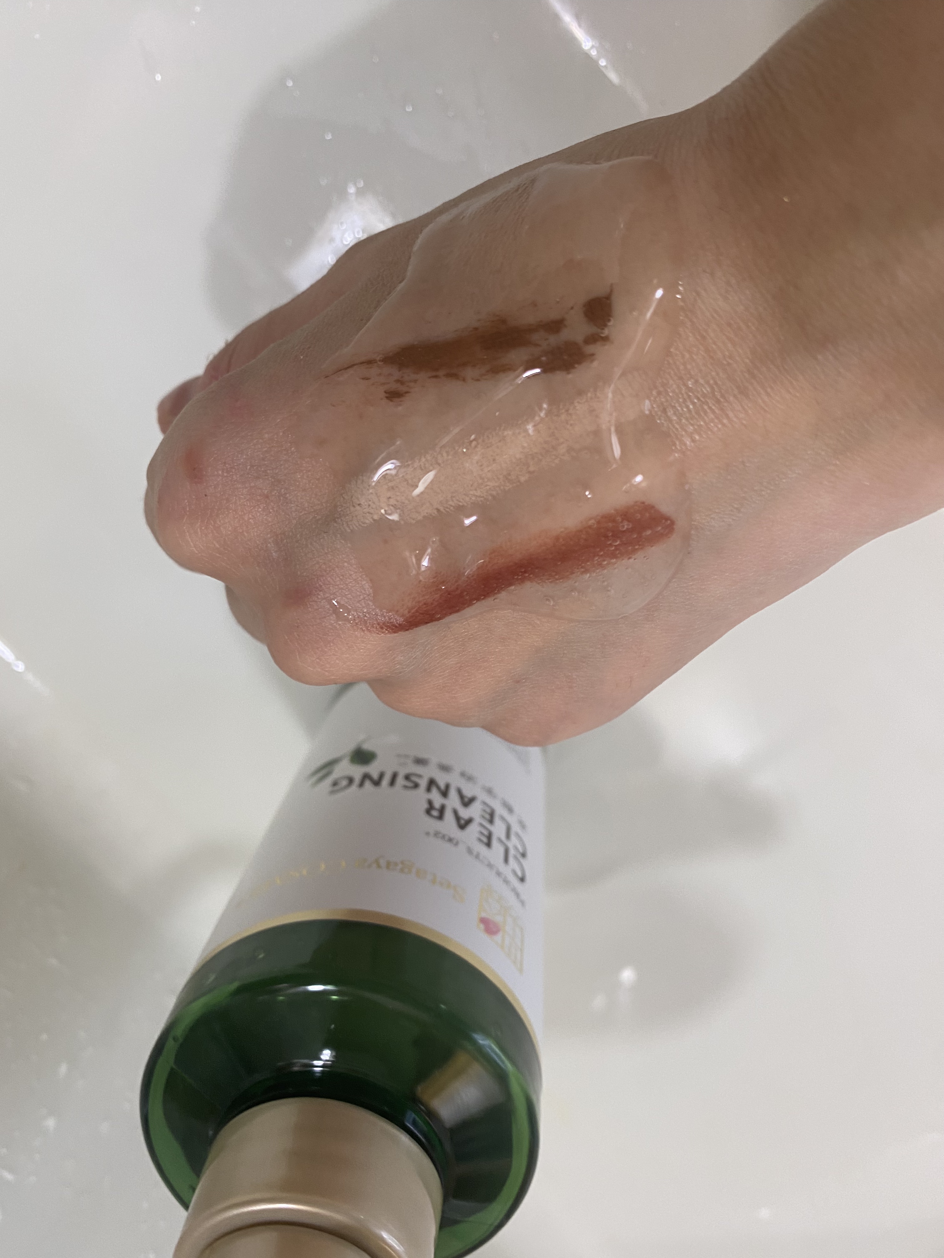 クリアクレンジング 京都宇治茶葉/世田谷コスメ/クレンジングジェルを使ったクチコミ（3枚目）