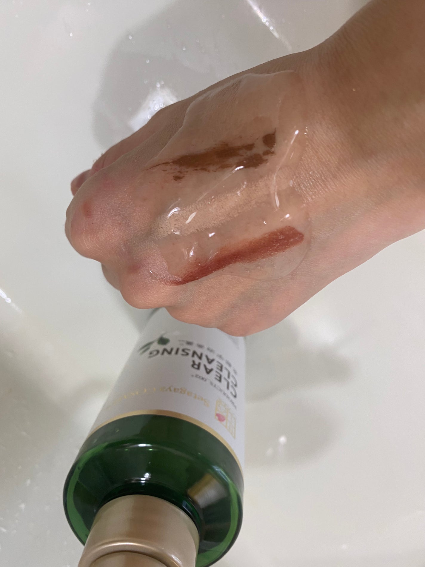 クリアクレンジング 京都宇治茶葉/世田谷コスメ/クレンジングジェルを使ったクチコミ(3枚目)