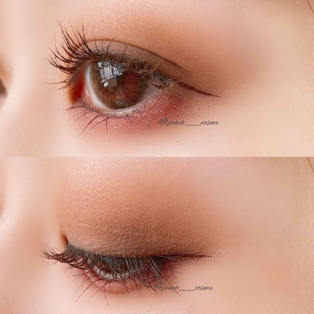 ミニエアリーディップパウダー 02 可憐PINK/Fujiko/単色アイシャドウを使ったクチコミ（2枚目）