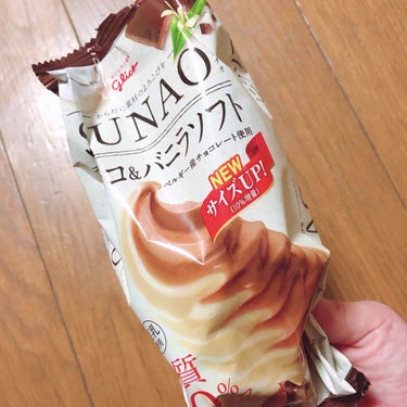SUNAO チョコ＆バニラソフト/グリコ/食品を使ったクチコミ（1枚目）