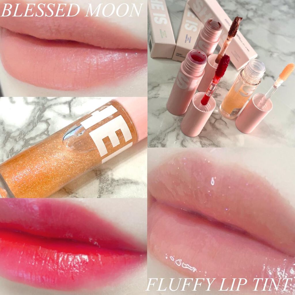 フラッフィリップティント/BLESSED MOON/リップティントを使ったクチコミ（1枚目）