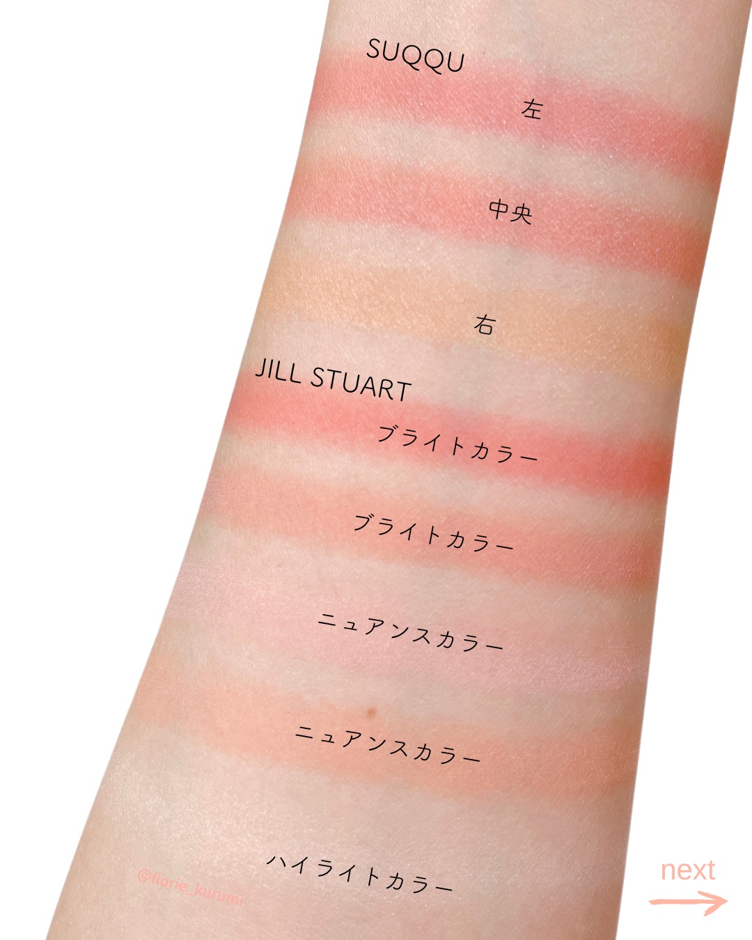 NARS・CLINIQUE・SUQQU・JILL STUART・M・A・C・ADDICTIONのチークを