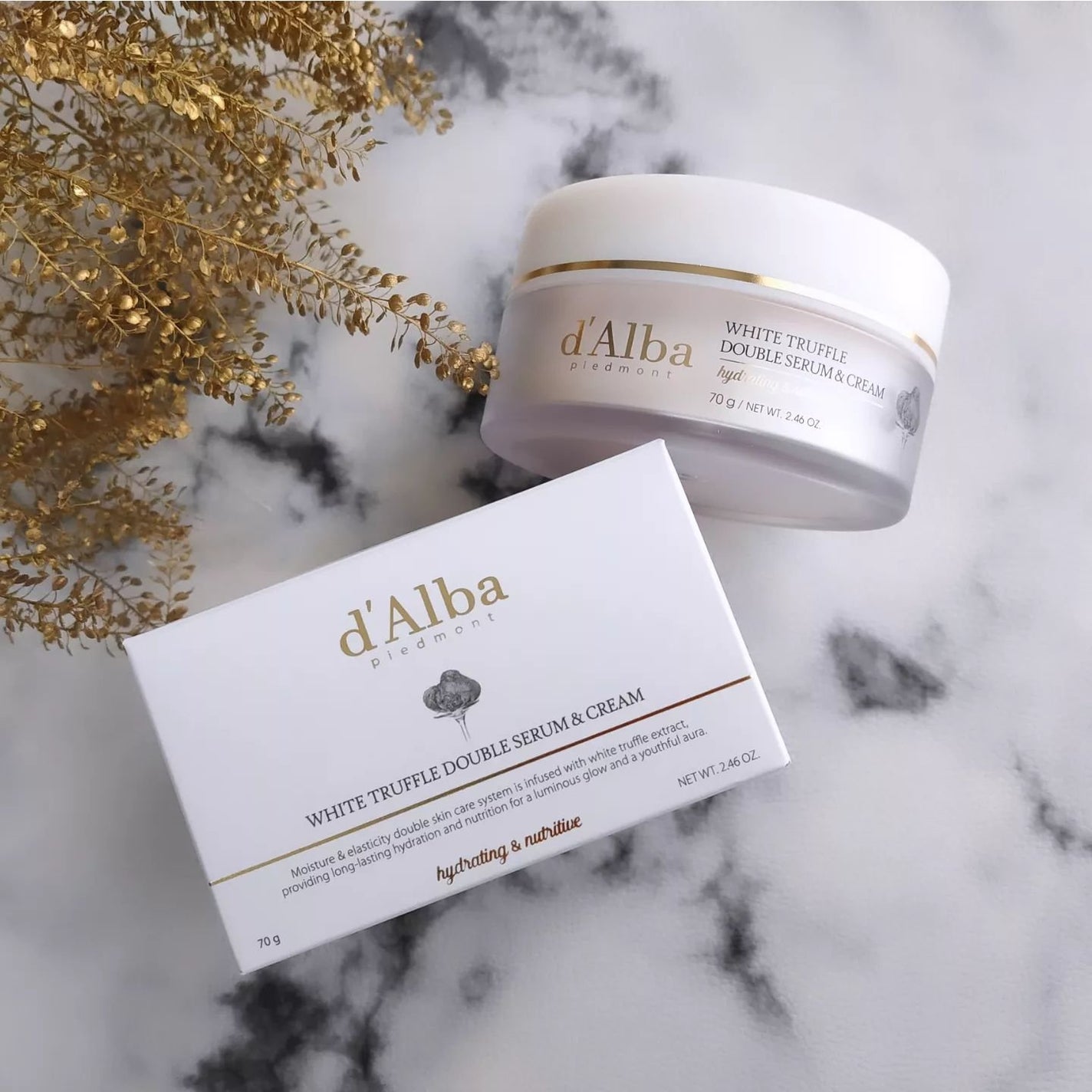 ホワイトトリュフダブルセラムアンドクリーム/ダルバ/フェイスクリームを使ったクチコミ(2枚目)