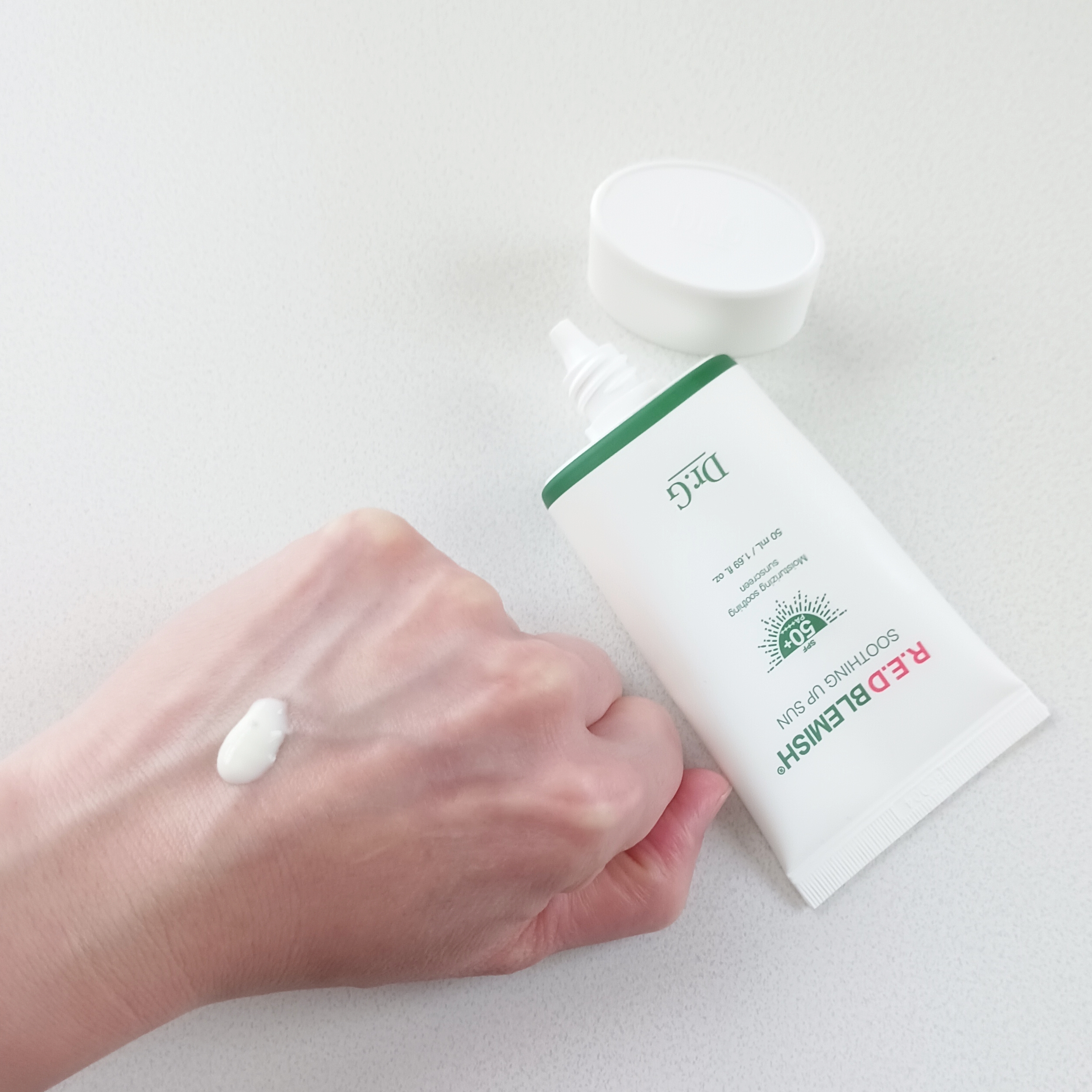 レッドブレミッシュスージングアップサン 50ml/Dr.G/日焼け止めクリームを使ったクチコミ（2枚目）