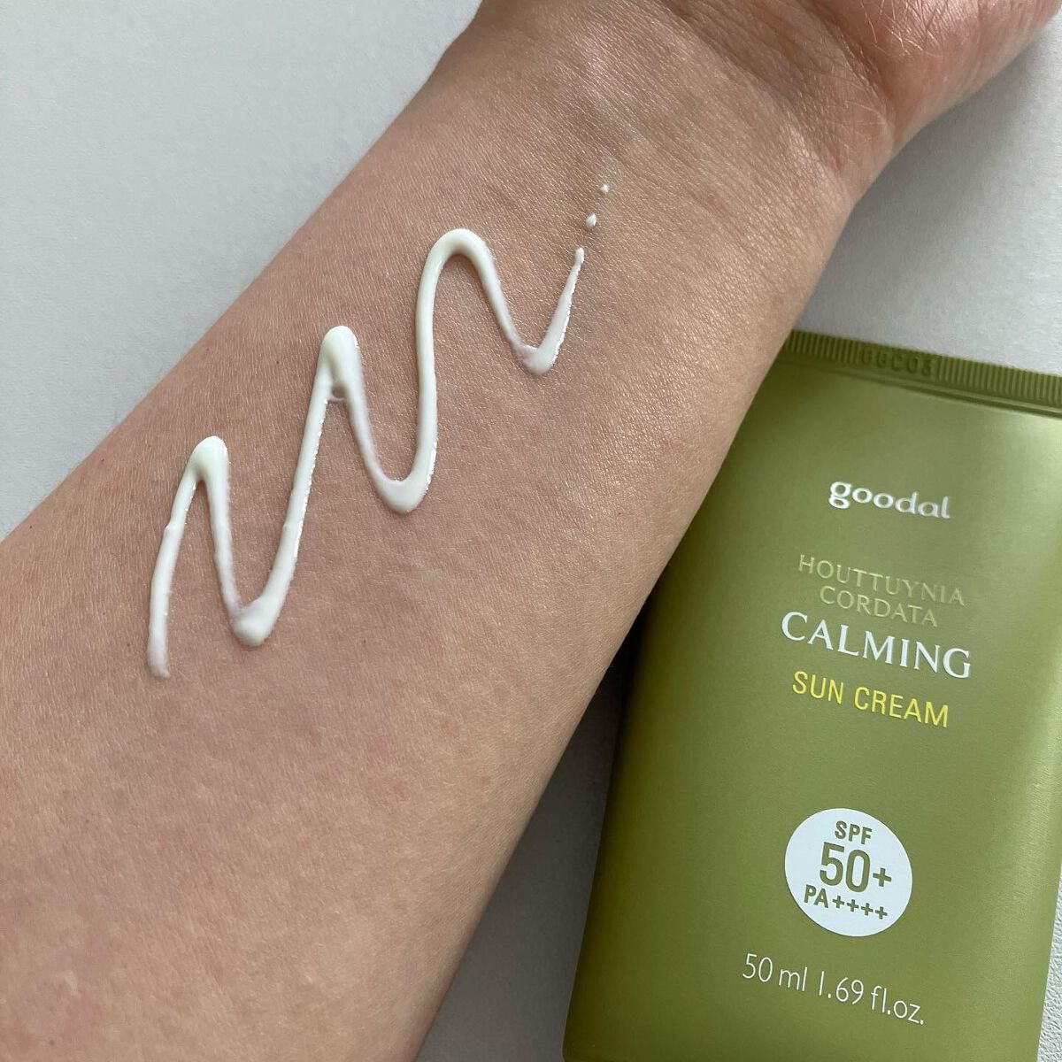 goodal Houttuynia cordata Calming Sun のクチコミ「\夏のお気に入りサンクリーム/
.
.
#コスメ好きさんと繋がりたい #コスメ
#コスメ購入品.....」（2枚目）