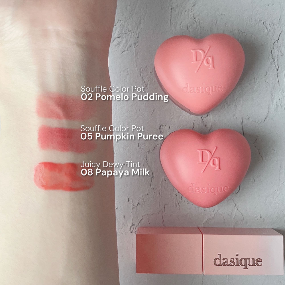 ジューシーデュイティント 08 パパイヤミルク/dasique/リップティントを使ったクチコミ（2枚目）