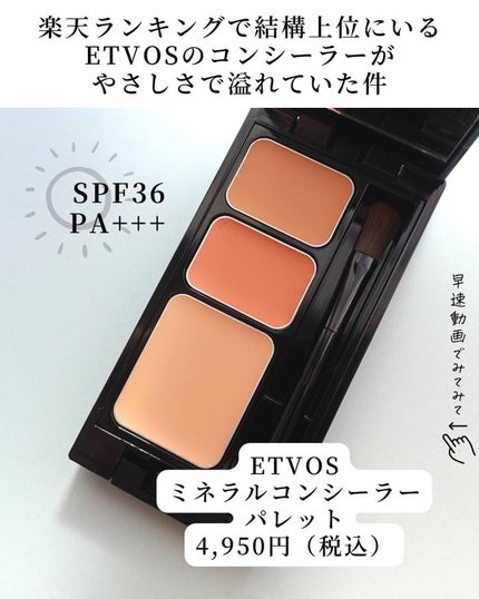ミネラルコンシーラーパレット/エトヴォス/パレットコンシーラーを使ったクチコミ(2枚目)