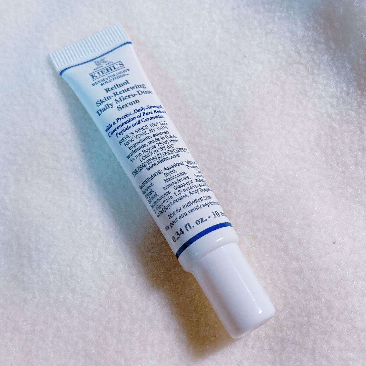 Kiehl's
キールズ DS RTN リニューイング セラム

大人気のキールズのアイテム!
使うのすごい楽しみ〜って思ってたけど
私の肌には全くと言って合わず😭

マイクロレチノール、ナイアシンアミド、
セラミドと欲しい成分全部入って