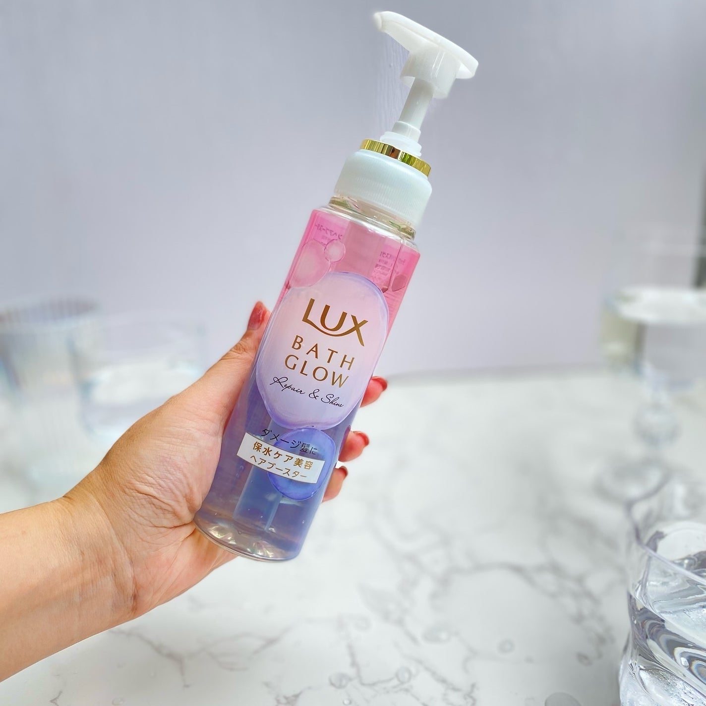 バスグロウ リペア&シャイン シャンプー/トリートメント/LUX/シャンプー・コンディショナーを使ったクチコミ(6枚目)