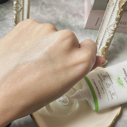 グリーンマイルドアップサンプラス/Dr.G/日焼け止めクリームを使ったクチコミ(3枚目)