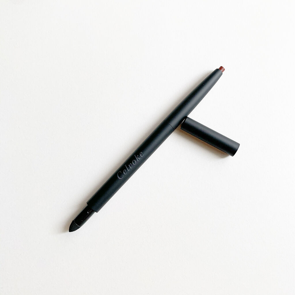 セルヴォーク シュアネス アイライナーペンシル 02 レッドブラウン/Celvoke/ペンシルアイライナーを使ったクチコミ（3枚目）