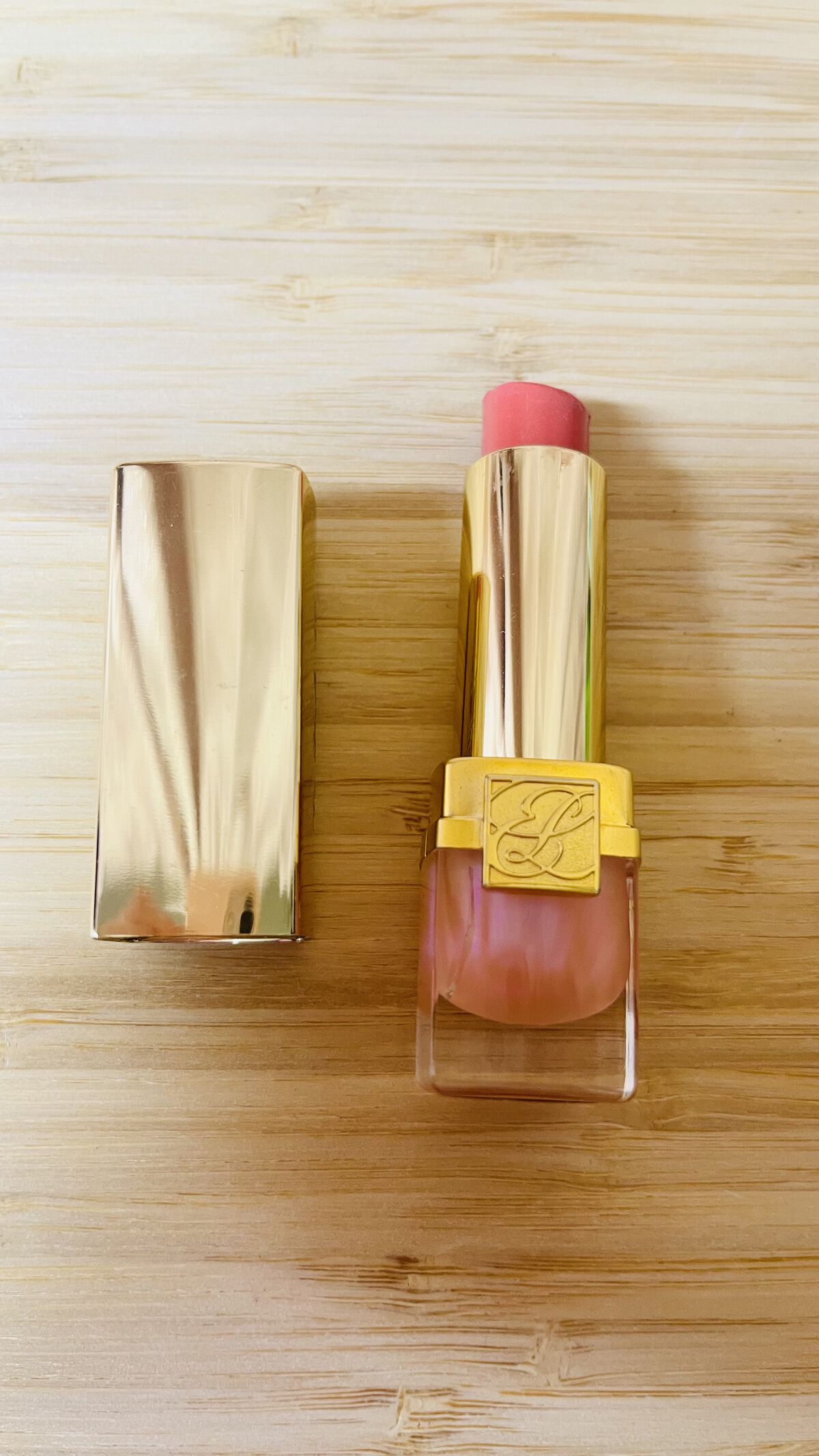 ピュア カラー クリスタル シアー リップスティック 01 クリスタル ベビー クリーム/ESTEE LAUDER/口紅を使ったクチコミ（1枚目）