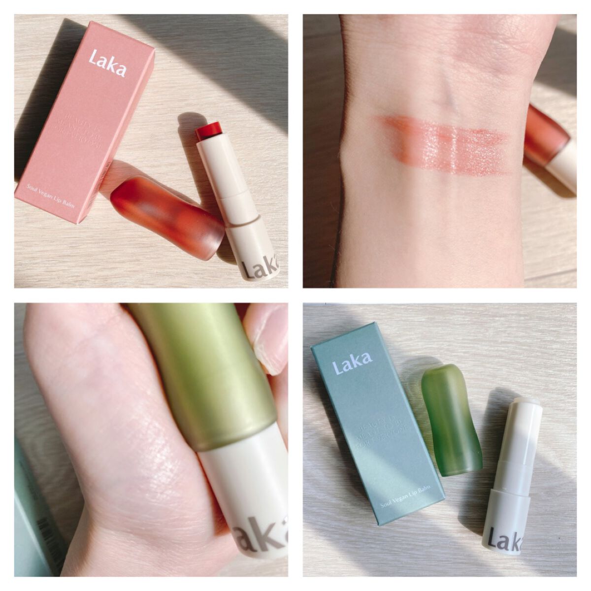 ソウルヴィーガンリップバーム 03 ロージー/Laka/リップバームを使ったクチコミ（3枚目）