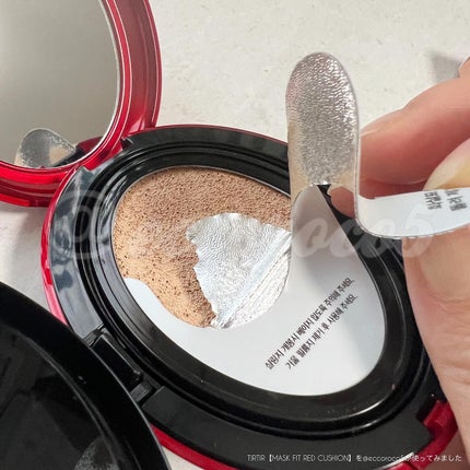 マスク フィット レッド クッション/TIRTIR(ティルティル)/クッションファンデーションを使ったクチコミ(4枚目)