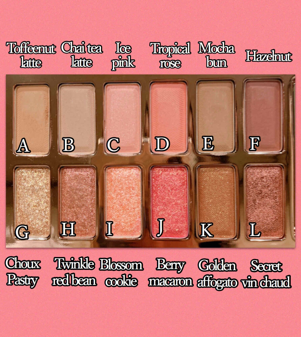 バレンタインボックス3ローズモーメント/VAVI MELLO/アイシャドウパレットを使ったクチコミ（2枚目）