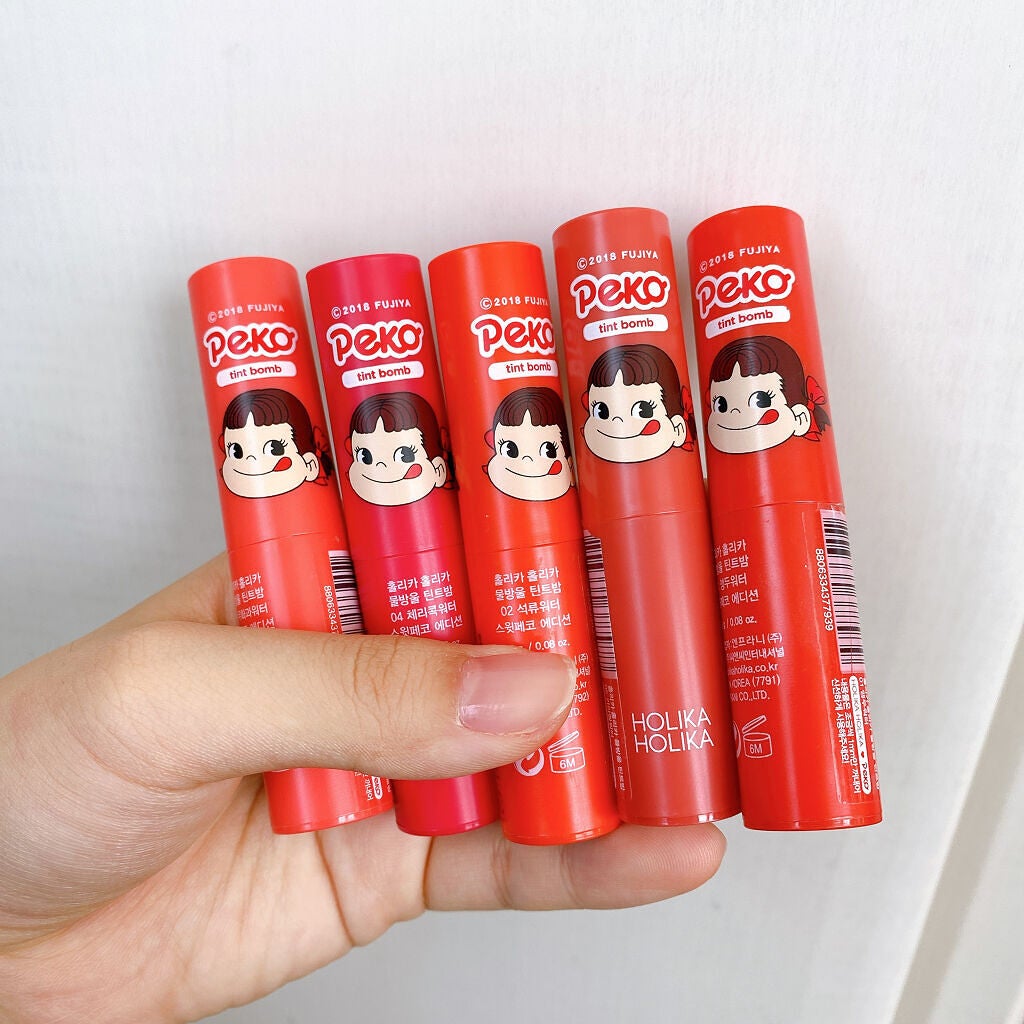 スイートペコエディション ウォータードロップ ティント バーム/HOLIKA HOLIKA/口紅を使ったクチコミ(2枚目)