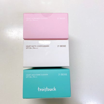 トワタッチ ハートクッション グロウメッシュ/troistouch/クッションファンデーションを使ったクチコミ(8枚目)