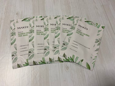 


『MAKE9 BLEMISH CALMING FACE MASK』


ブロッコリーエキスが含まれているマスクシート

お肌の鎮静を手伝ってくれるそうです✨

ブロッコリーの匂いがするのかな？と思