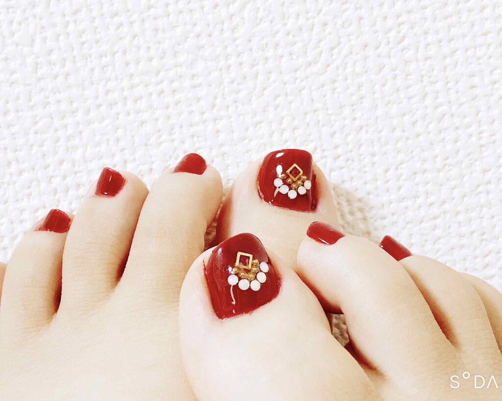 ジェルネイル 43．ウァームボルドー/ジェルミーワン/ジェルネイルを使ったクチコミ（1枚目）