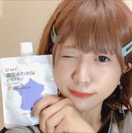 エーエフシー 濃密あわ洗顔どろアミノのクチコミ「今回は、
株式会社エーエフシーさんの
「濃密あわ洗顔どろアミノ 」
を、使ってみました(๑>◡.....」(2枚目)