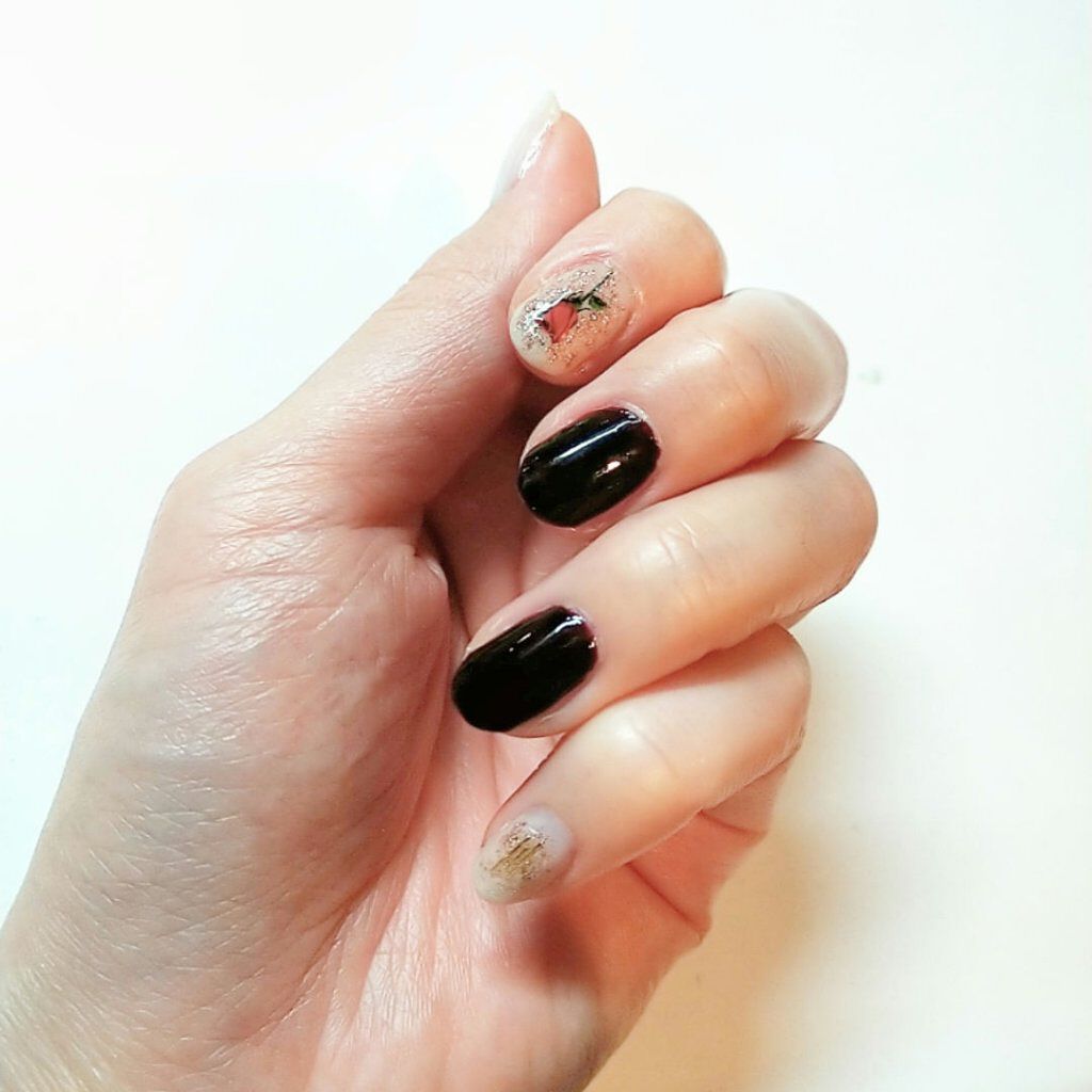 しずくネイルシール/キャンドゥ/ネイルシールを使ったクチコミ（1枚目）