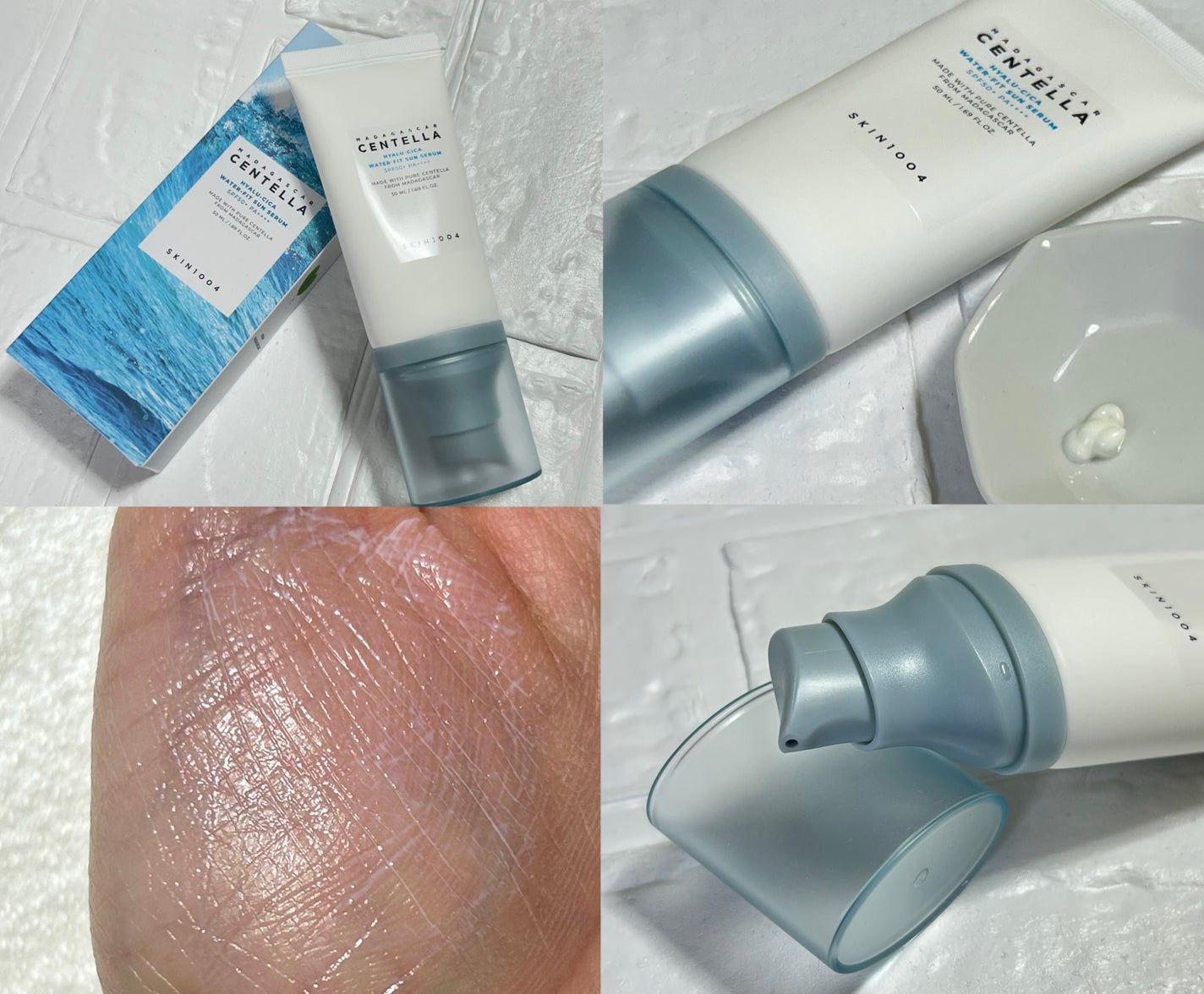 ヒアルーシカ ウォーターフィット サンセラム/SKIN1004/日焼け止めローションを使ったクチコミ(2枚目)